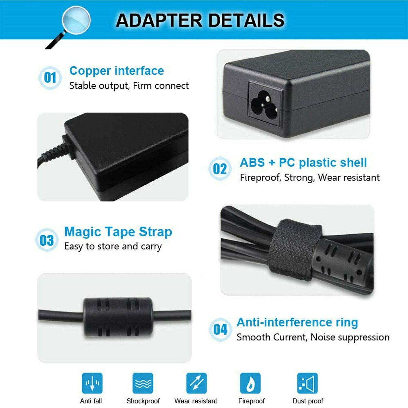 HP TPN-C130 Power Adapter Charger