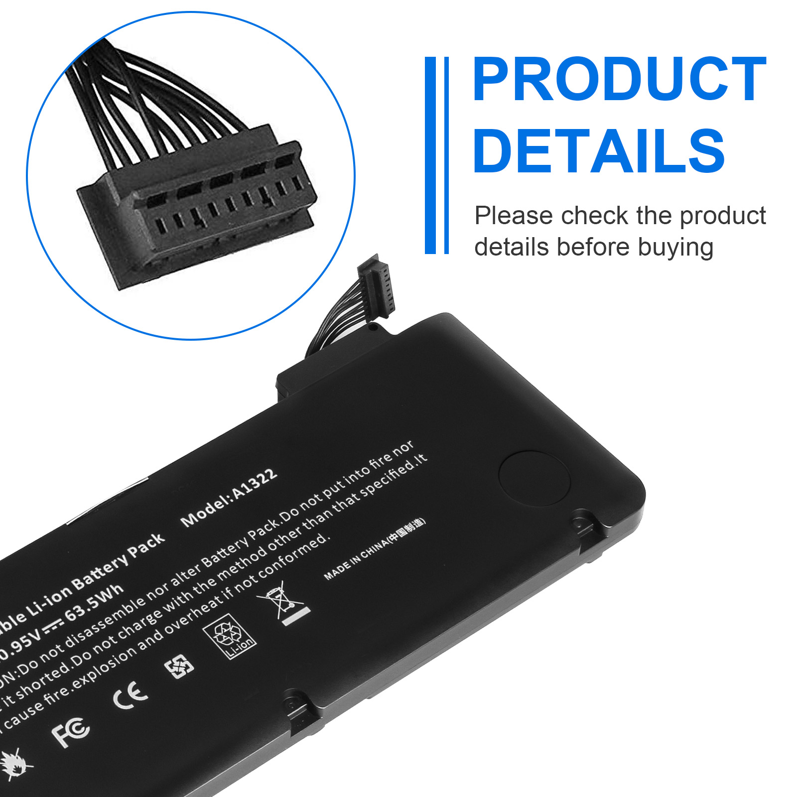 Apple MacBook Pro 13-inch MacBookPro8,1 Replacement Battery