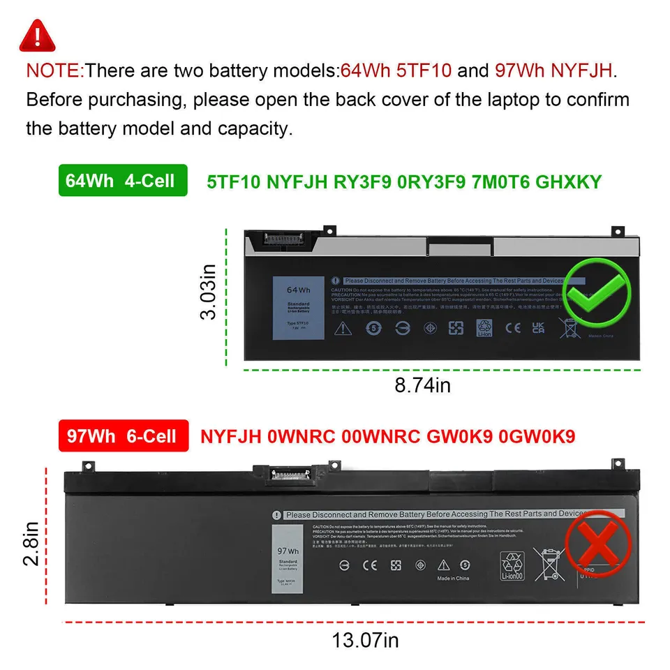 Dell P34E001 Battery 1