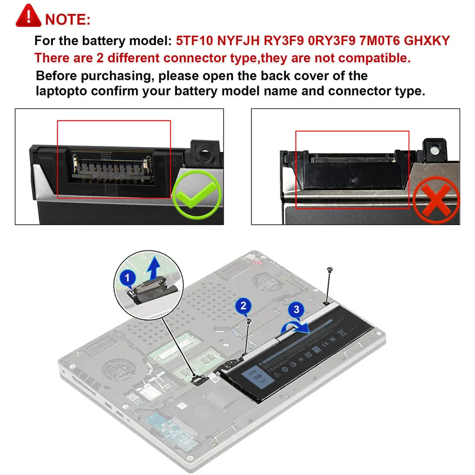Dell P34E001 Battery 2