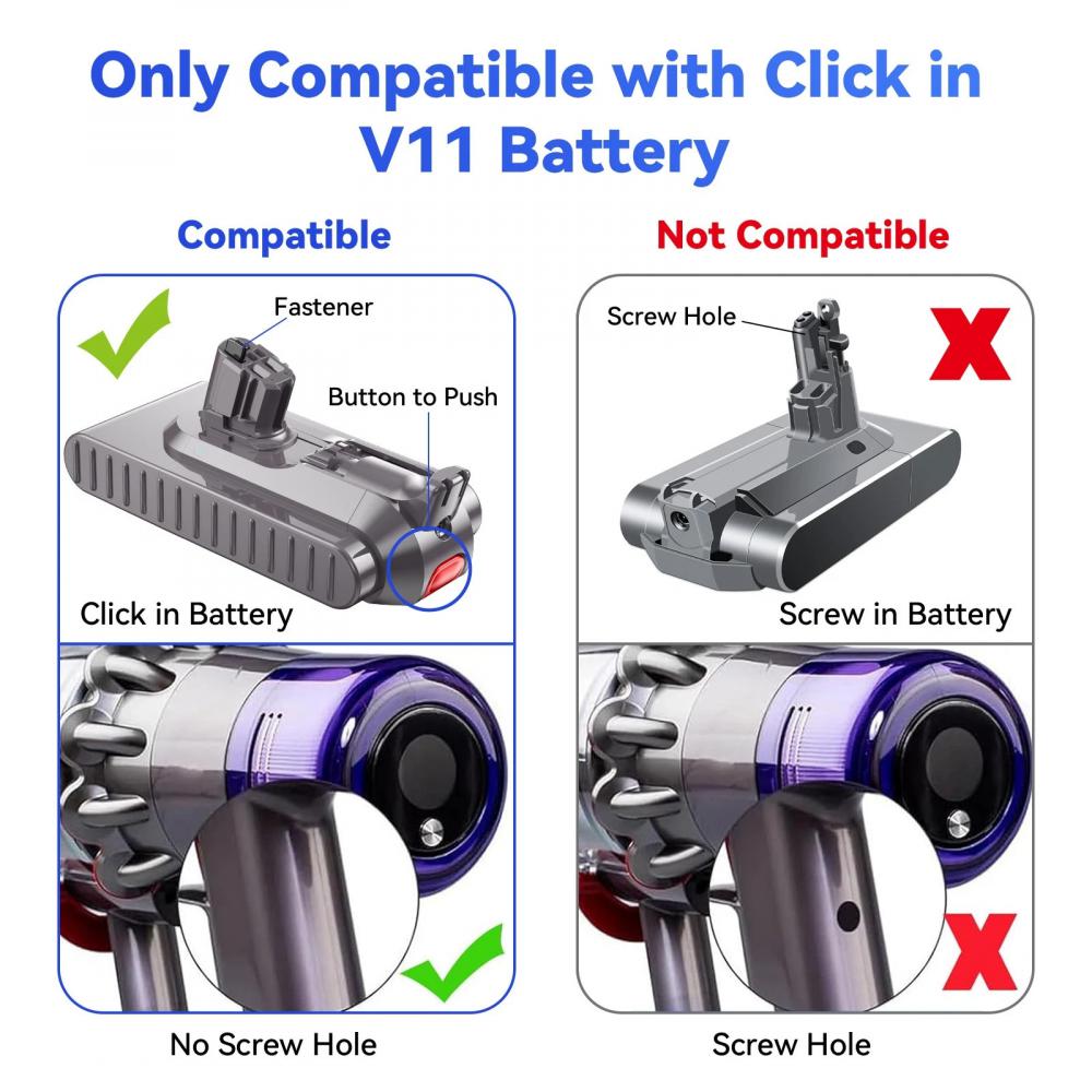 Dyson SV22 Click-In Replacement Battery